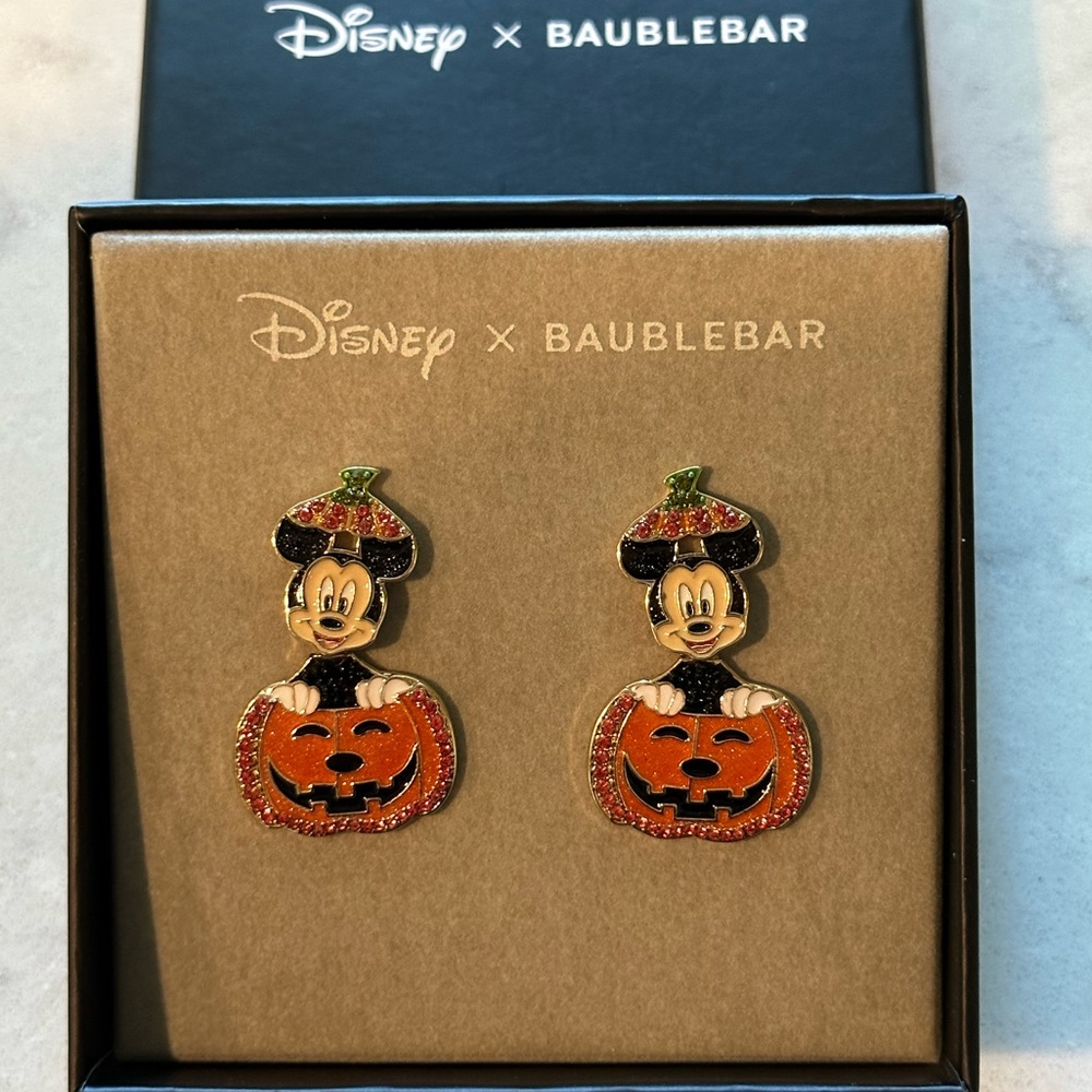 Disney X BaubleBar Halloween Mickey Earrings
